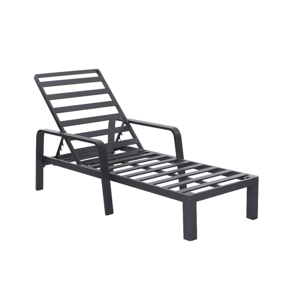 Bondi Sun Lounge with Cushion - Gunmetal image 33