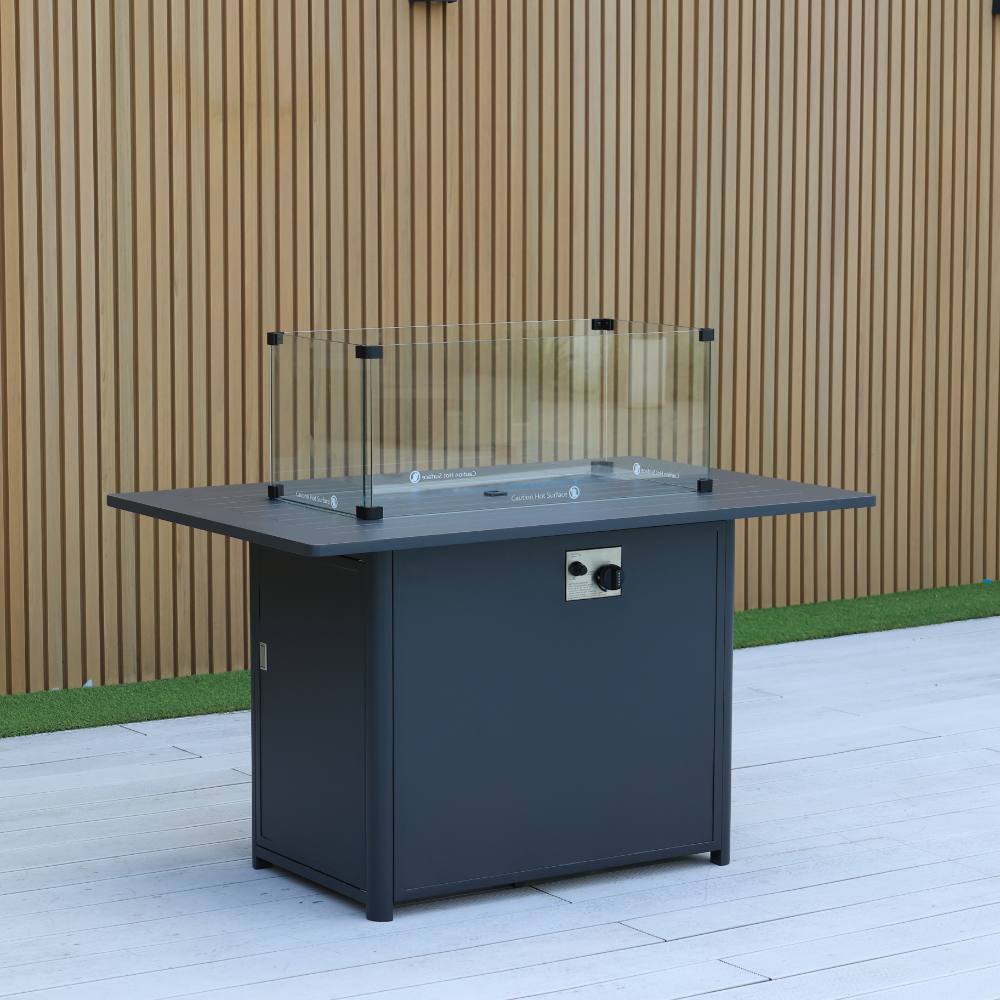 Bondi Gas Fire Pit Coffee Table - Gunmetal image 7