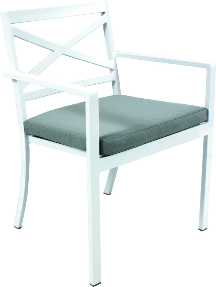 Shelta Bridgeport Premium Aluminium Dining Chair with Arms image 2