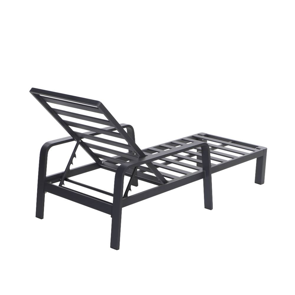 Bondi Sun Lounge with Cushion - Gunmetal image 28