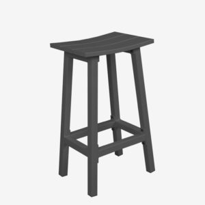 Matzo Aluminium Bar Stool - Gunmetal - Stool Only image 0