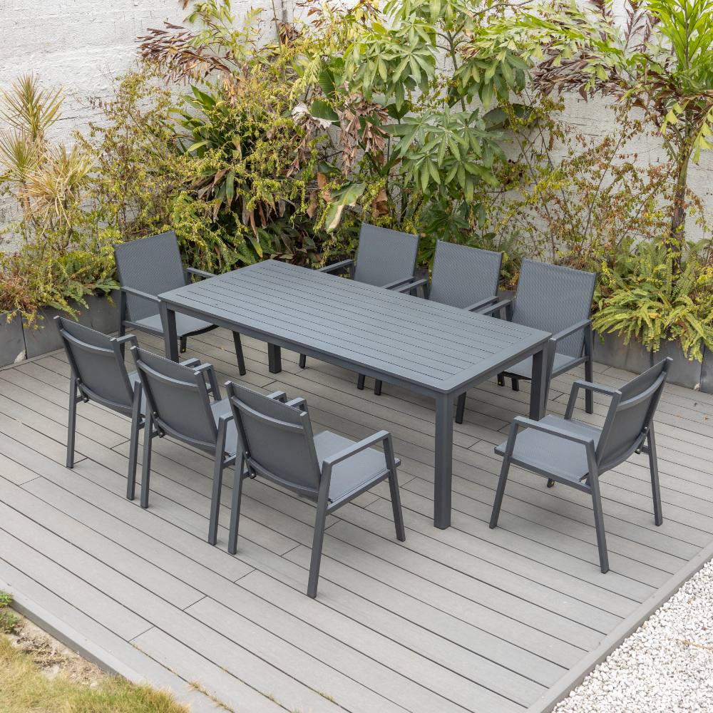 Bondi Sling 9 Piece Dining - Gunmetal image 2
