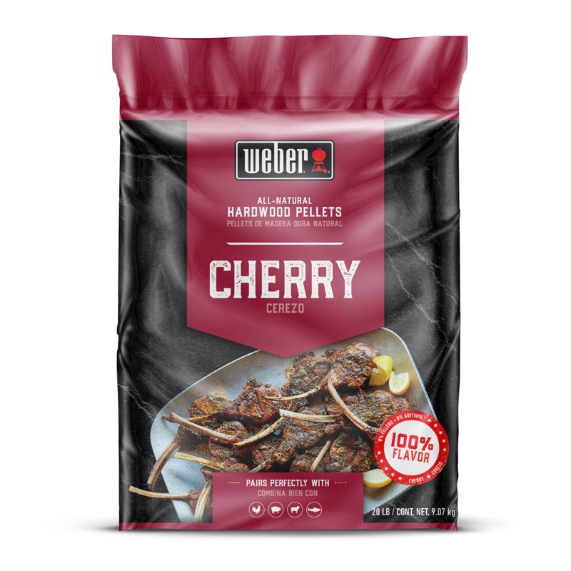 Weber Cherry All-Natural Hardwood Pellets 9kg product pack