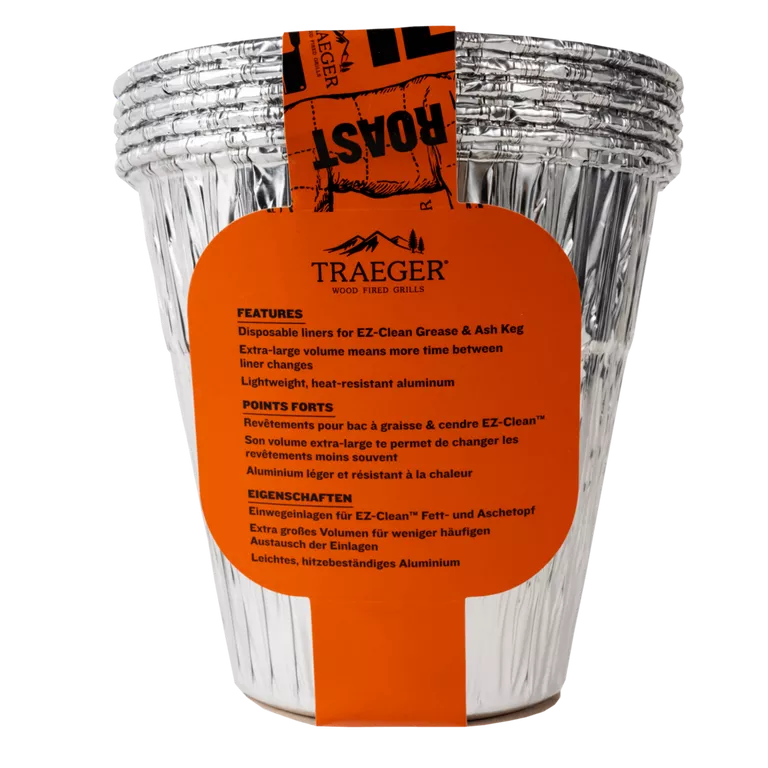 Traeger EZ-Clean Grease & Ash Keg Liner – 5 Pack