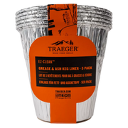 Traeger EZ-Clean Grease & Ash Keg Liner – 5 Pack